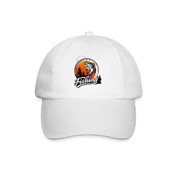 Fishing Angler Fisherman Fish Fishing Gift - Baseball Cap - white/white - Front