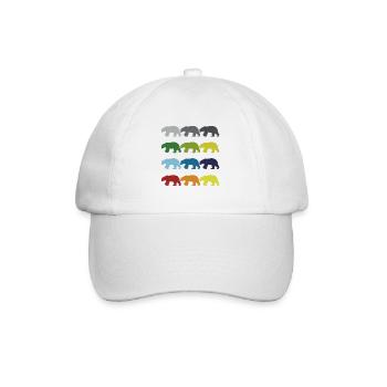 Neon Pop Art Retro ours polaire Sauvage idée cadeau - Casquette classique - blanc/blanc - Devant