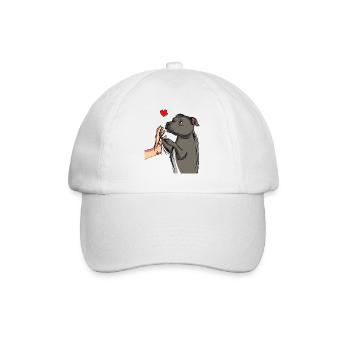 Staffordshire Bull Terrier Love Dogs - Baseball Cap - white/white - Front