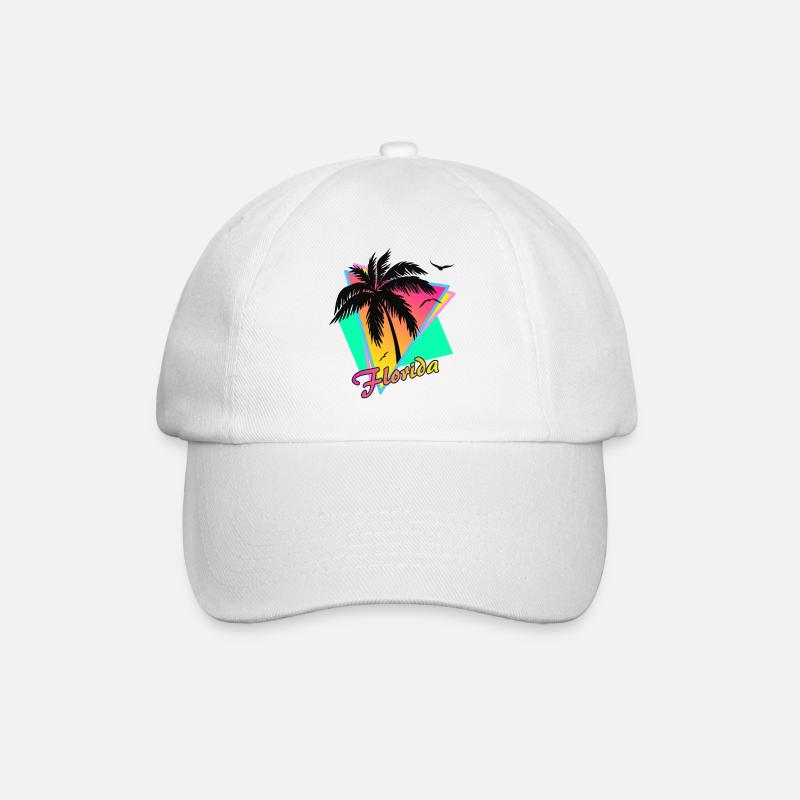 Florida - Baseballkappe - Weiß/Weiß