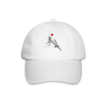 Budgerigar - Baseball Cap - white/white - Front