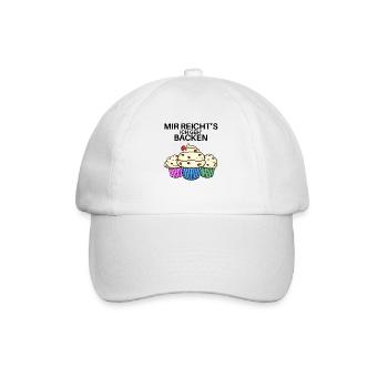 Mir reichts ich geh backen - Baseballkappe - Weiß/Weiß - Vorne