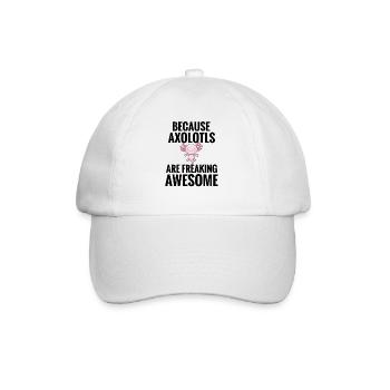 Axolotl Gifts | Axolotl Lover Taillurch - Baseball Cap - white/white - Front