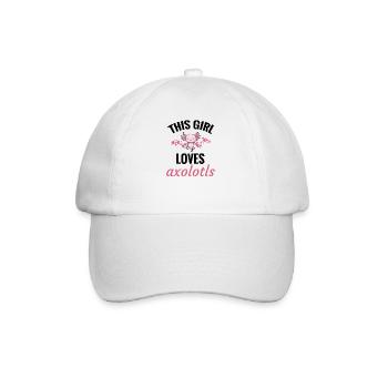 Axolotl Gifts For Women | Axolotl Lovers - Baseball Cap - white/white - Front