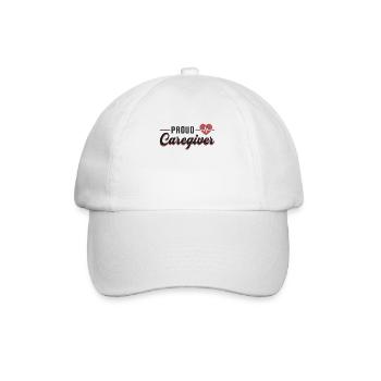 Nurse care geriatric nurse heart gift - Baseball Cap - white/white - Front