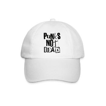 Punks Not Dead - Vintage Grunge - Punk Is Not Dead - Baseball Cap - white/white - Front
