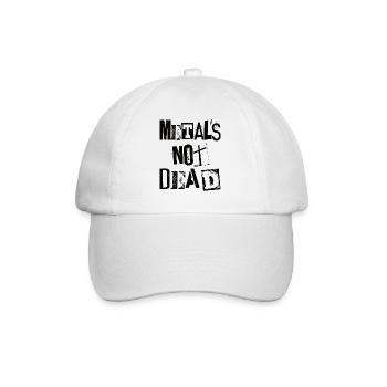 Metal Is Not Dead - Vintage Grunge - Heavy Metal - Baseball Cap - white/white - Front