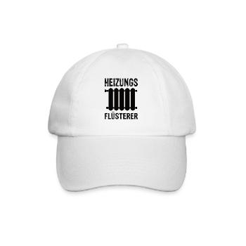Heizung Flusterer - Baseballkappe - Weiß/Weiß - Vorne