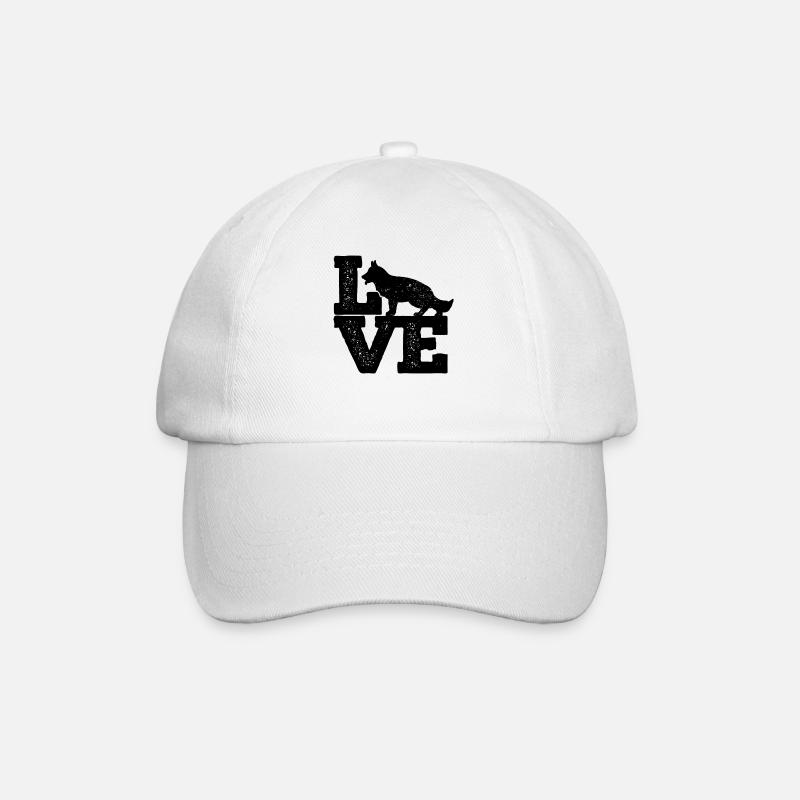 Liebe Schäferhunde - Schäferhund Besitzer Hund - Baseballkappe - Weiß/Weiß