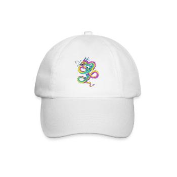 Pansexuel Dragon Pan Pride Drapeau Pansexualité - Casquette classique - blanc/blanc - Devant
