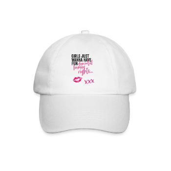 Frauenrechte Feminismus Spruch Feminist - Baseballkappe - Weiß/Weiß - Vorne