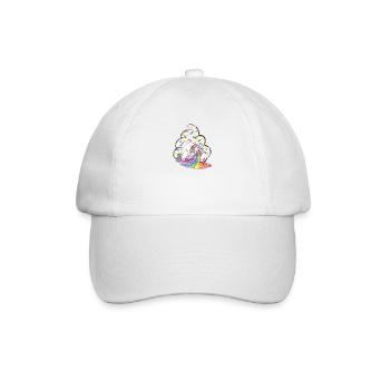 Funny unicorn saying about unicorns! - Baseball Cap - white/white - Front