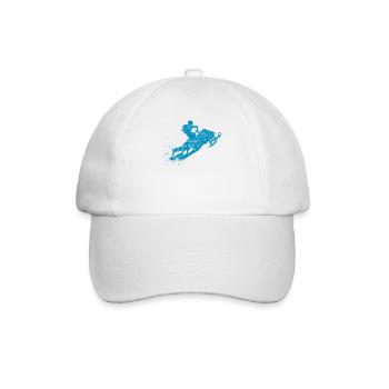 Motoneigiste motoneige cadeau rétro vintage - Casquette classique - blanc/blanc - Devant