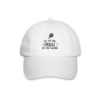 ill let my padel do the talking - Padel tennis - Casquette classique - blanc/blanc - Devant