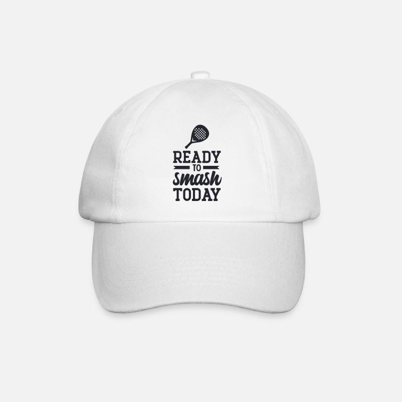 ready to smsh today- Padel tennis - Casquette classique - blanc/blanc