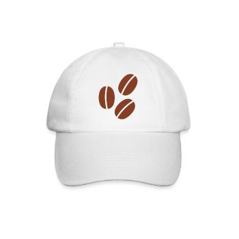 Coffee Caffeine Coffee Bean Gift - Baseball Cap - white/white - Front