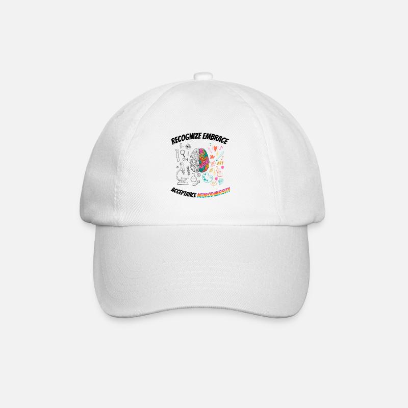 recognize embrace acceptance Neurodiversity - Casquette classique - blanc/blanc