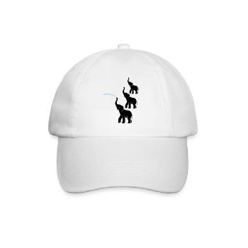 Elephant Safari Africa Elephant Wilderness Gift - Baseball Cap - white/white - Front