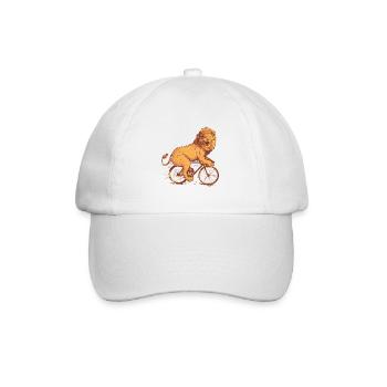 BICYCLE LION - Baseball Cap - white/white - Front