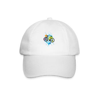 Drôle de vélo cadeau rengaine sur le vélo - Casquette classique - blanc/blanc - Devant