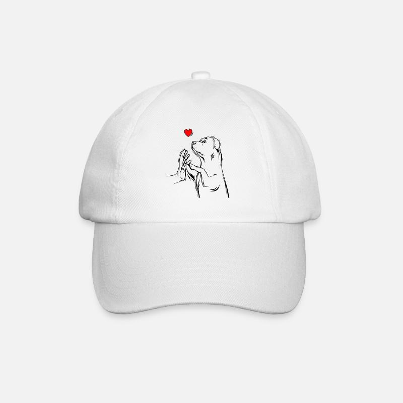 Rottweiler - Baseballkappe - Weiß/Weiß