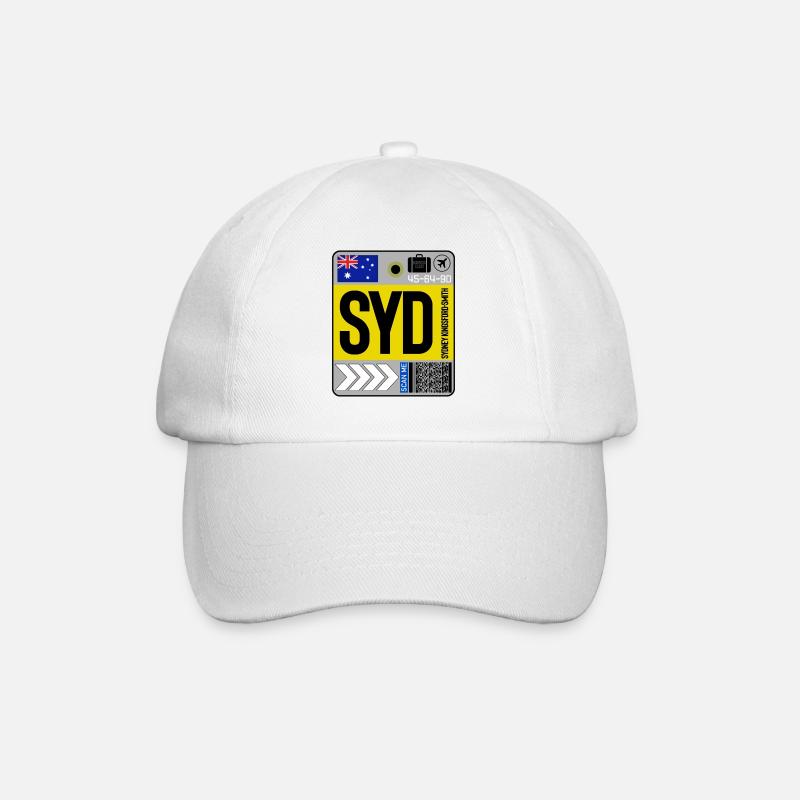 Aéroport de Sydney - Casquette classique - blanc/blanc