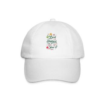 Christlicher Bibelvers Religion - Baseballkappe - Weiß/Weiß - Vorne