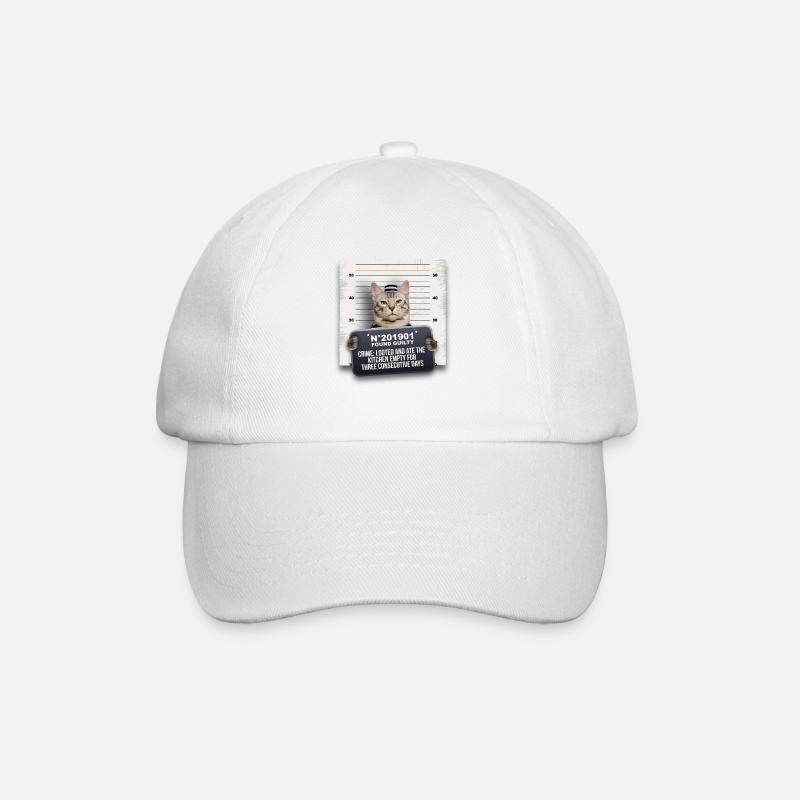 Chat criminel - Casquette classique - blanc/blanc