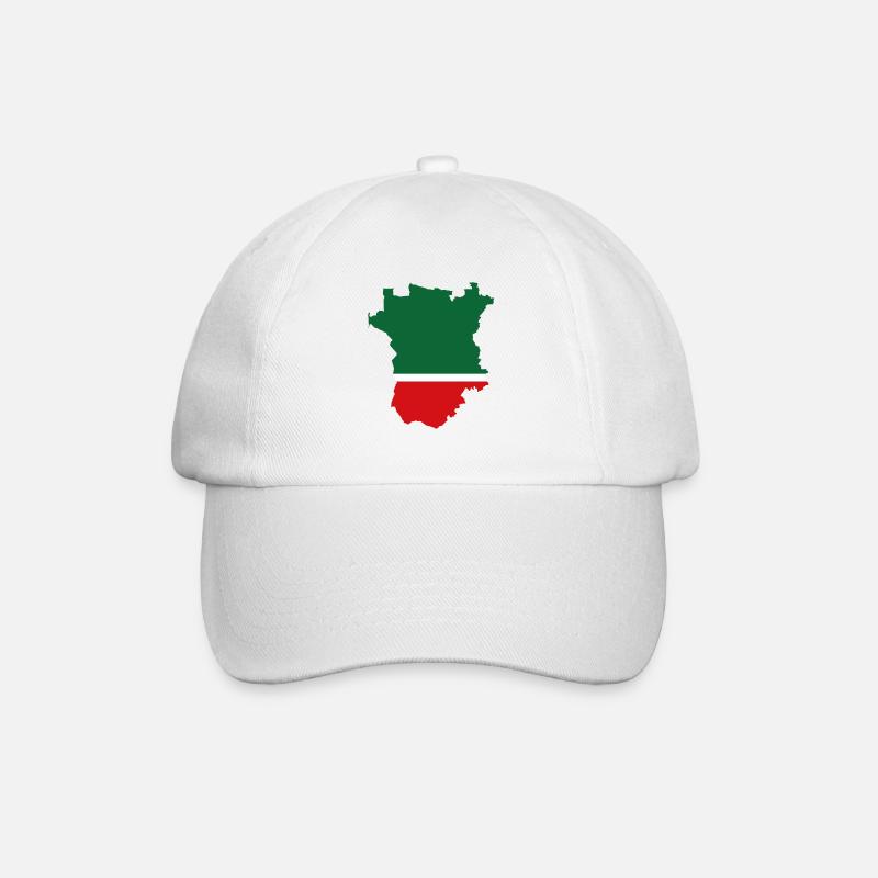 Tschetschenien Geschenk Grosny Chechen Dagestan - Baseballkappe - Weiß/Weiß