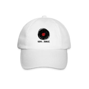 Tourne-disque vinyle Junkie - Casquette classique - blanc/blanc - Devant