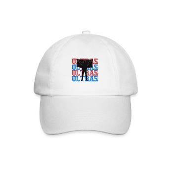 Soccer Fans Hools Ultras Sporty Team Goal Design - Baseballkappe - Weiß/Weiß - Vorne