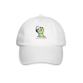 Vinodino - Wine Vinosaurs for wine lovers - Baseball Cap - white/white - Front