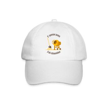 J'peux pas j'ai chantier travaux maison - Casquette classique - blanc/blanc - Devant