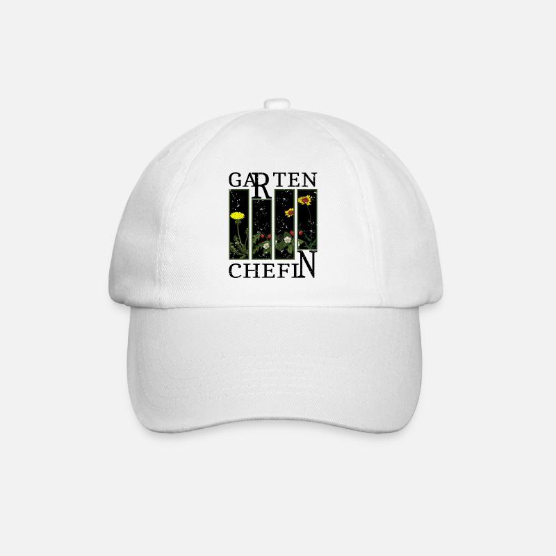Garten Chefin - Baseballkappe - Weiß/Weiß