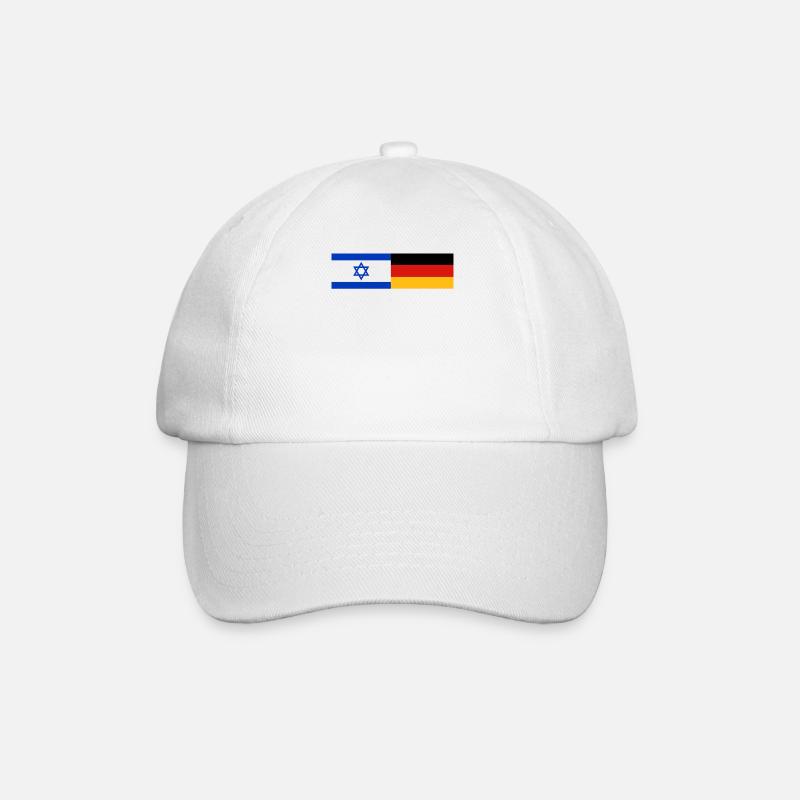 Israel Deutschland - Baseballkappe - Weiß/Weiß