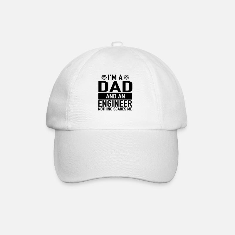 Ingenieur Vater Engineering Engineers Engineer Dad - Baseballkappe - Weiß/Weiß