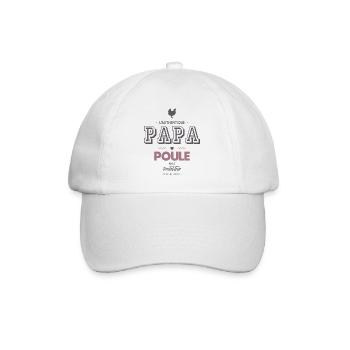 L authentique papa poule et protecteur - Casquette classique - blanc/blanc - Devant