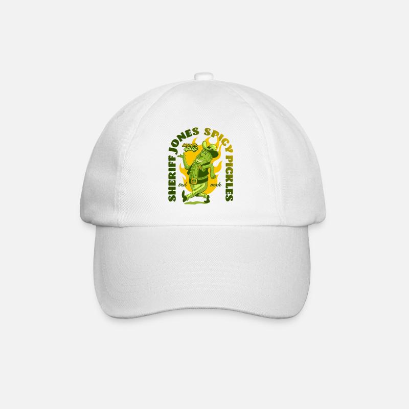 Essiggurken - Baseballkappe - Weiß/Weiß