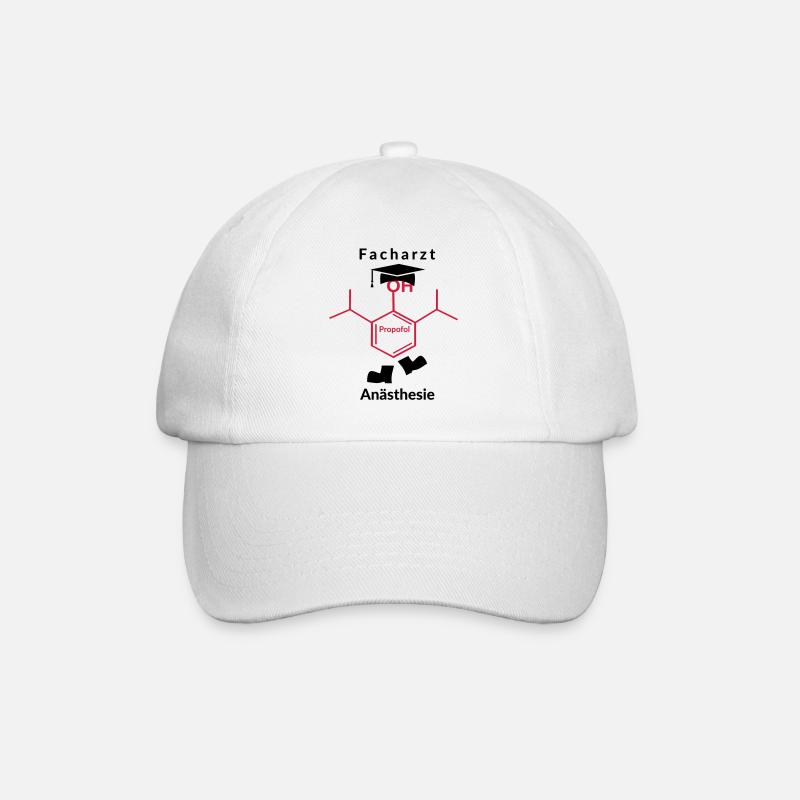 Facharzt Anästhesie - Baseballkappe - Weiß/Weiß
