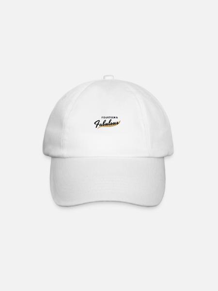 I'm fourteen and fabulous! - Baseball Cap - white/white