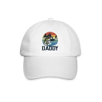 Fishing Daddy Matching - Baseballkappe - Weiß/Weiß - Vorne