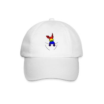 Koala LGBT Regenbogenfahne Gay Pride Gay - Baseballkappe - Weiß/Weiß - Vorne