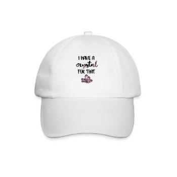 Crystals Gemstone Healing Stone Crystal Healer - Baseball Cap - white/white - Front