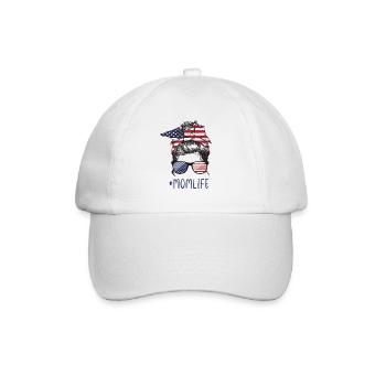 Mom Life Matching - Baseball Cap - white/white - Front