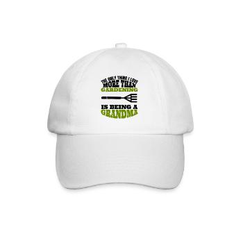Jardin jardin grand-mère cadeau jardinier grand-mère - Casquette classique - blanc/blanc - Devant