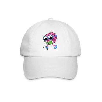Cerveau en lecture - Casquette classique - blanc/blanc - Devant