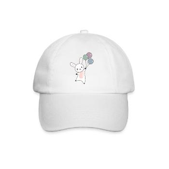 flies balloons top cute animals for children - Baseball Cap - white/white - Front