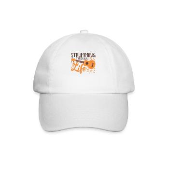 Ukulele Ukelele Hawaiian Guitar Ukuele Hawaii - Baseball Cap - white/white - Front