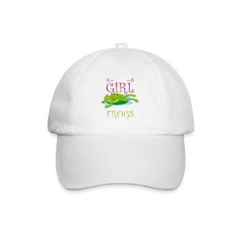 Grenouille, grenouille amants, Grenouille Maman, - Casquette classique - blanc/blanc - Devant