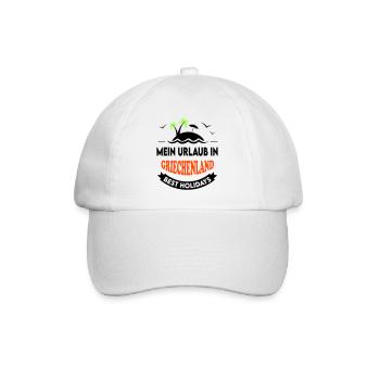 Urlaub Ferien Reise GRIECHENLAND - Baseballkappe - Weiß/Weiß - Vorne